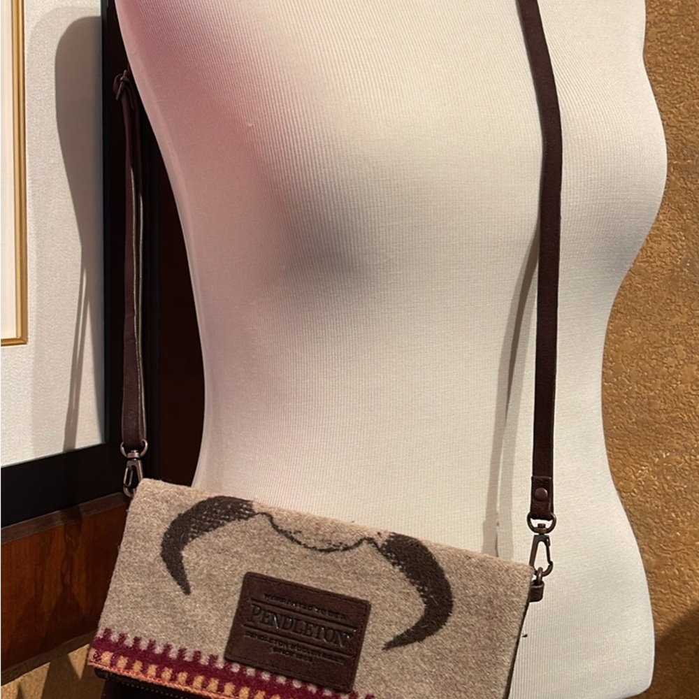 Pendleton Brown and Cream Women's Bag